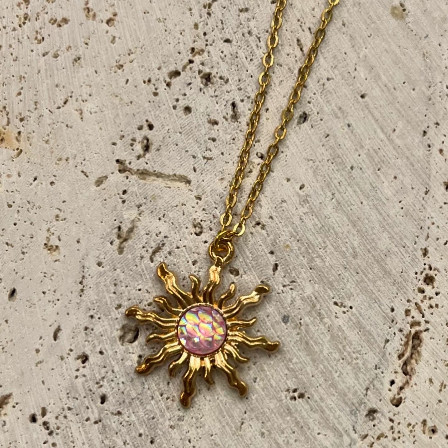 Collar Sol Rosado 🌞