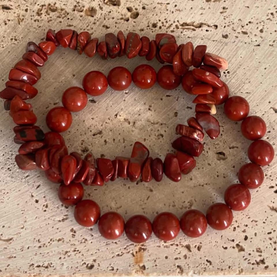 🔥 Pulseras de Jaspe Rojo 🔥