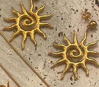 Aretes Sol Nativo – Luz Interior
