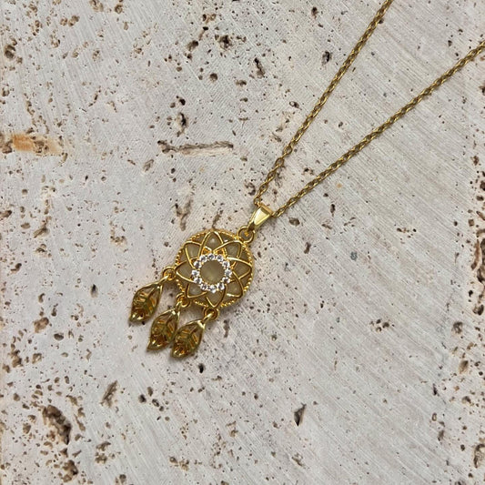 Collar Atrapasueños Dorado ✨