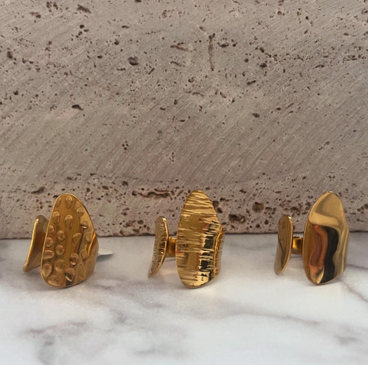 Tacto Dorado- Anillos Escultóricos ✨