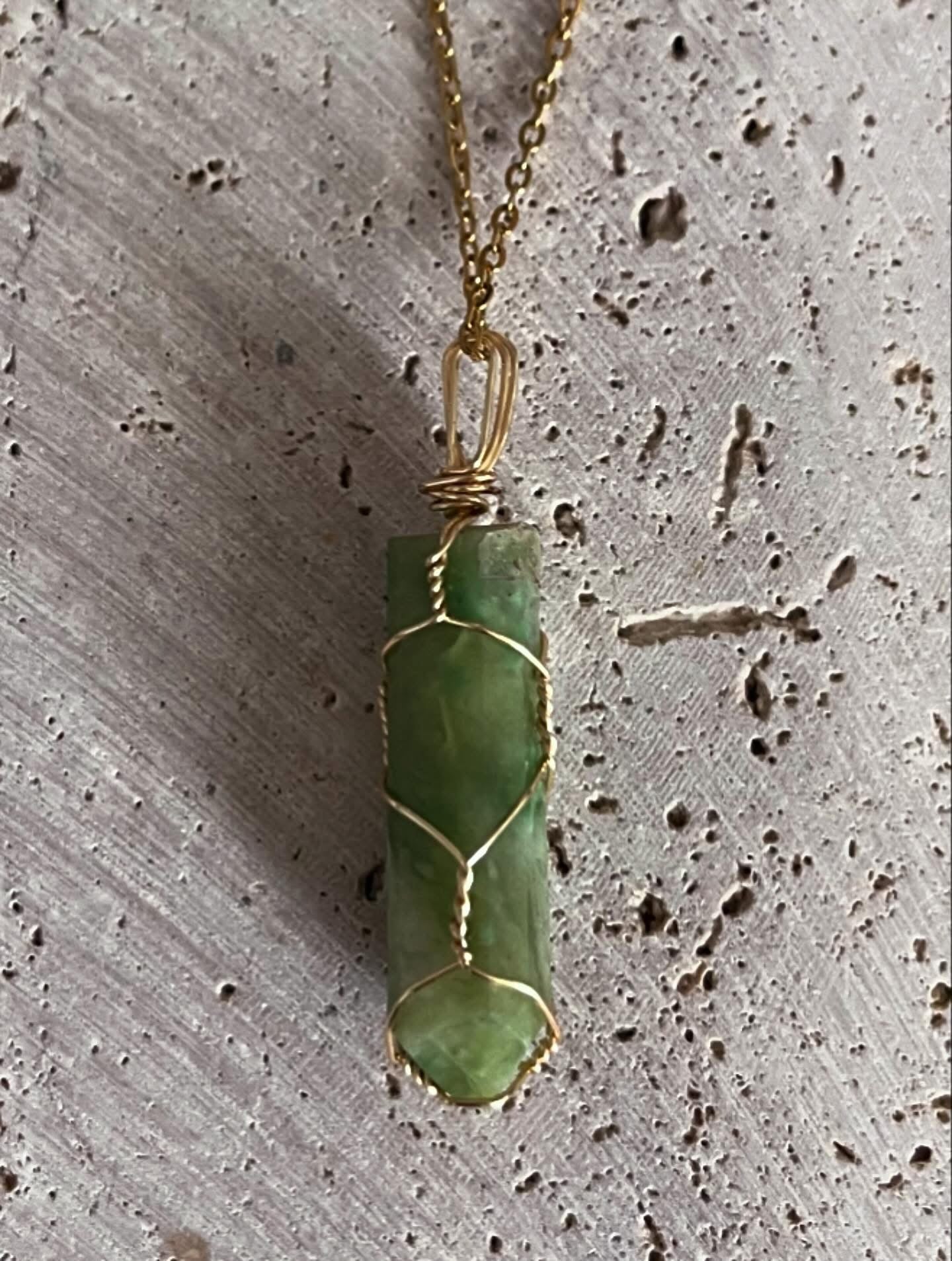 Collar de Aventurina Verde-Energía y Armonía Natural